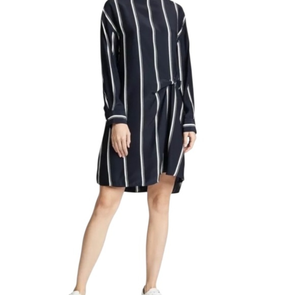 Striped Black and White Dress